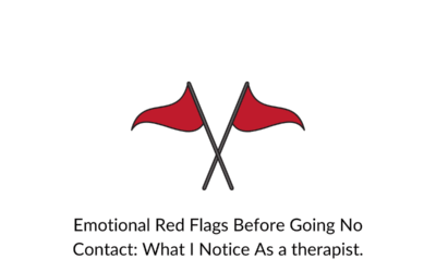 Emotional Red Flags Before Going No Contact: What I notice as a therapist.